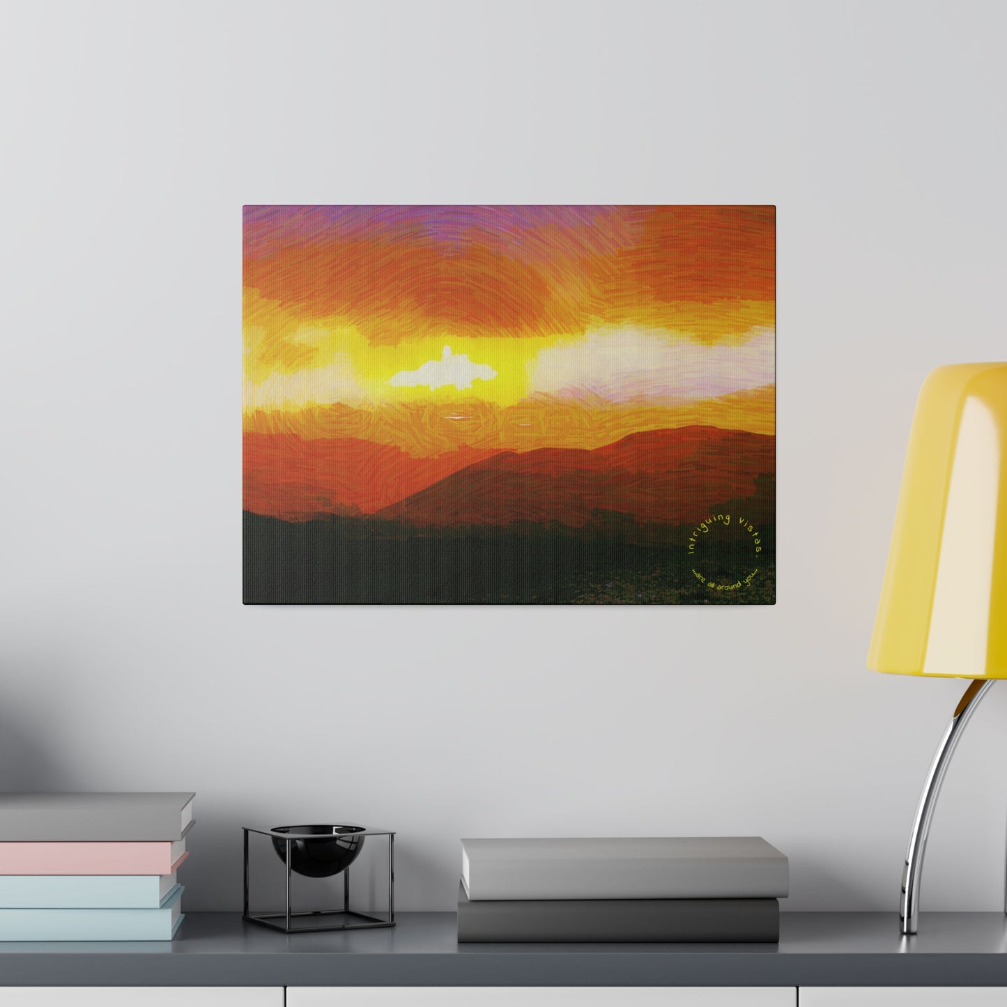 Intriguing Vistas™ Sunset Series Matte Canvas Print in 12 Landscape Sizes!!