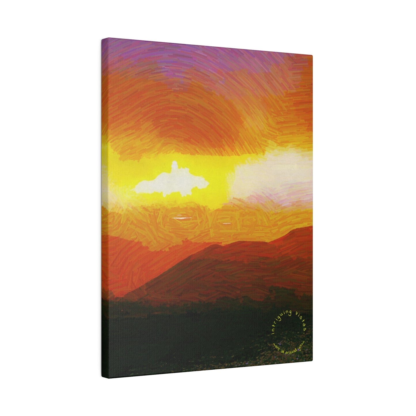 Intriguing Vistas™ Sunset Series Matte Canvas Print in 12 Portrait Sizes!!