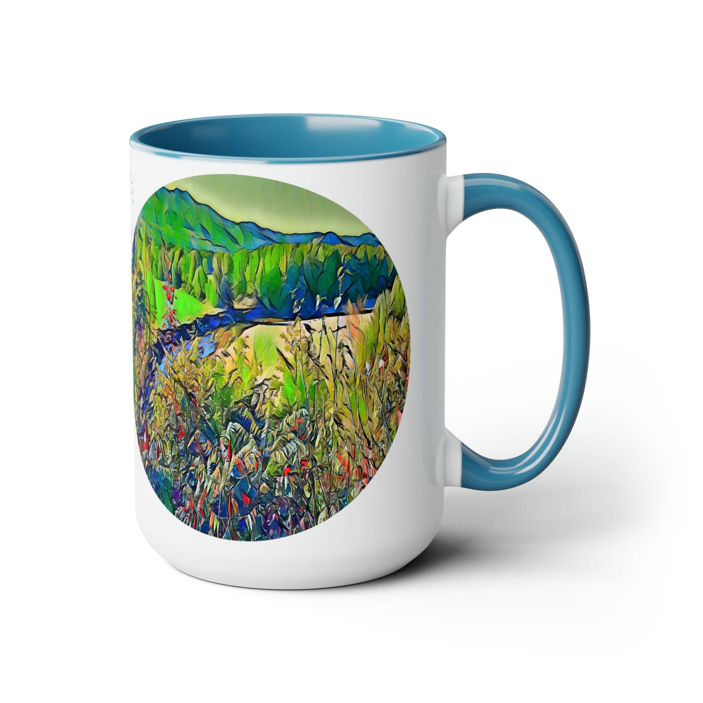 Intriguing Vistas™ Scenery Series Two-Tone Coffee Mugs, 15oz