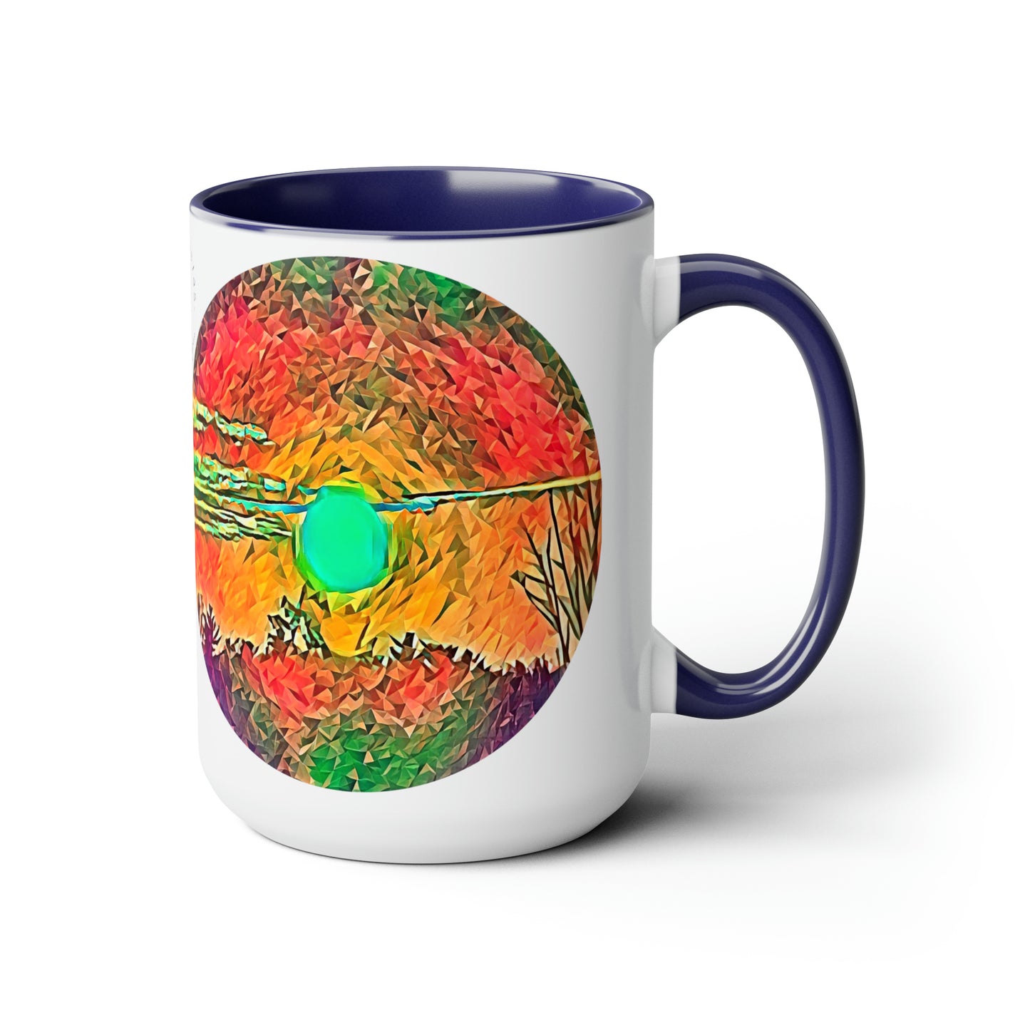 Intriguing Vistas™ Sunset Series Two-Tone Coffee Mugs, 15oz