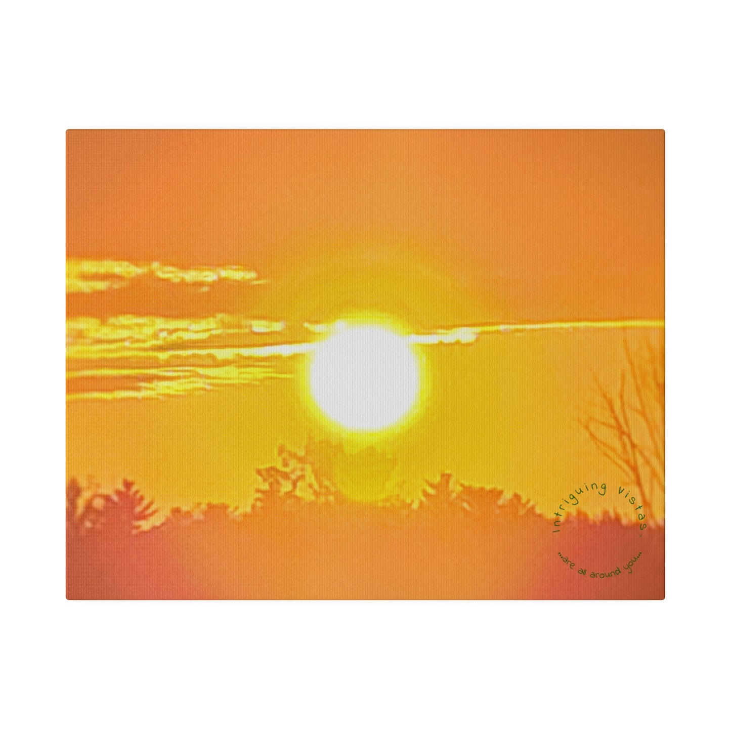 Intriguing Vistas™ Sunset Series Matte Canvas Print in 12 Landscape Sizes!!