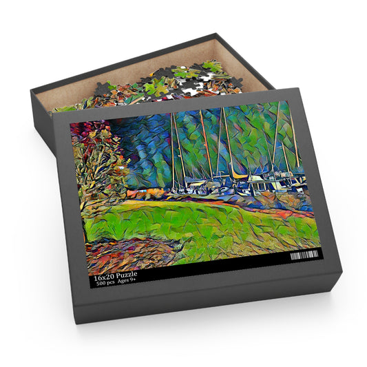 Custom Jigsaw Puzzle Available in Three Sizes from the Nautical Series at Intriguing Vistas