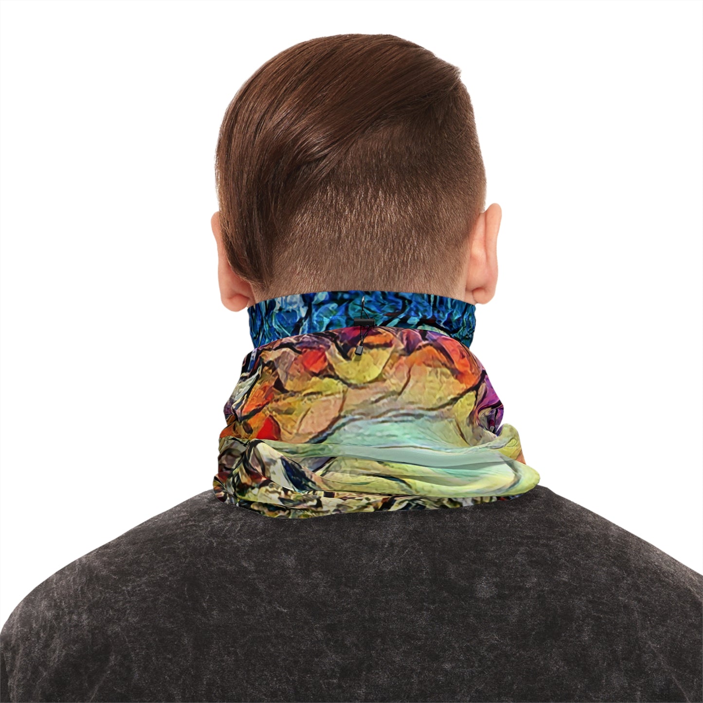 Custom Unisex Adult Winter Neck Gaiter With Drawstring From The Night Sky Series At Intriguing Vistas