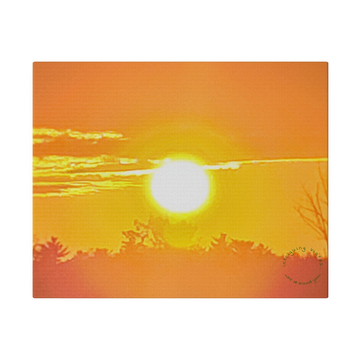 Intriguing Vistas™ Sunset Series Matte Canvas Print in 12 Landscape Sizes!!