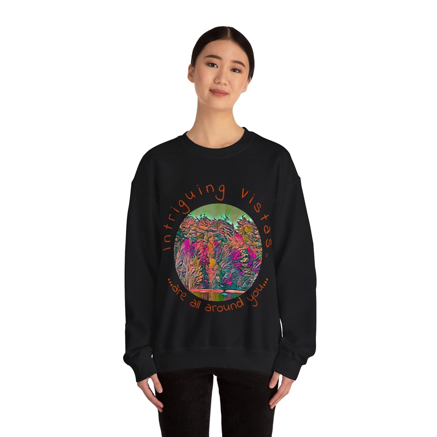 Intriguing Vistas™ Scenery Series Unisex Heavy Blend™ Crewneck Sweatshirt in 7 colors!