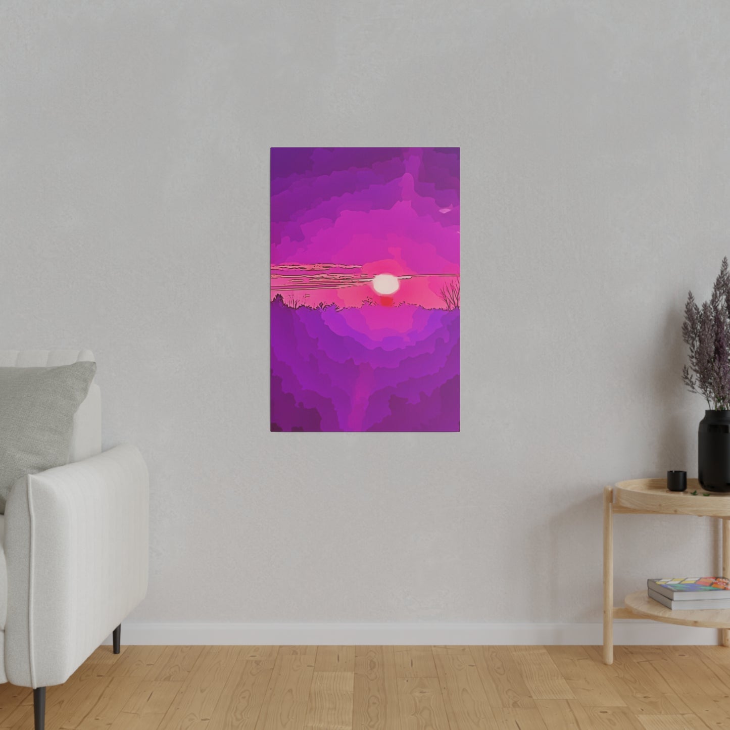 Canvas Print in Multiple Portrait Sizes from the Sunset Series at Intriguing Vistas