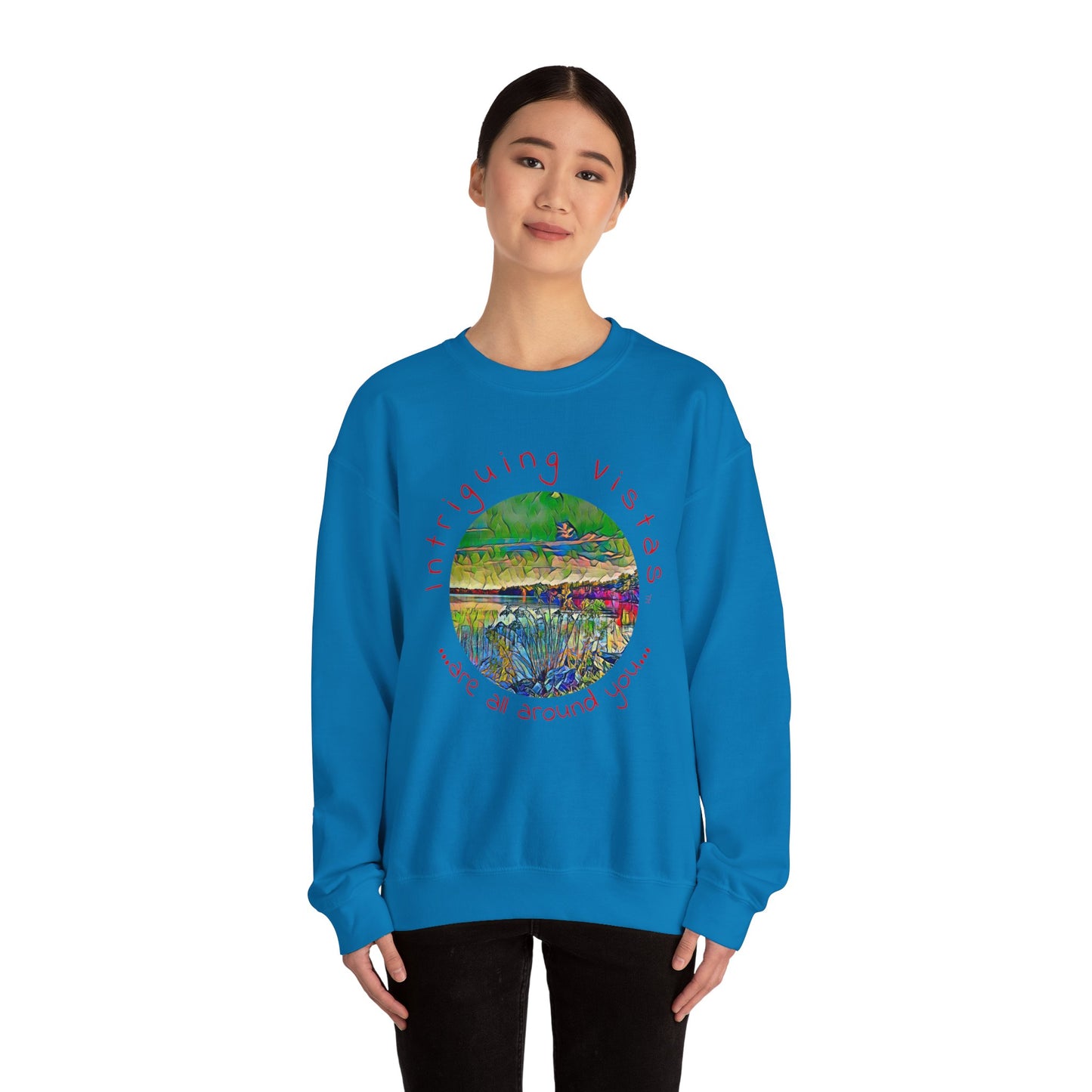 Gildan 18000 Unisex Adult Heavy Blend Crewneck Sweatshirt from the Scenery Series at Intriguing Vistas