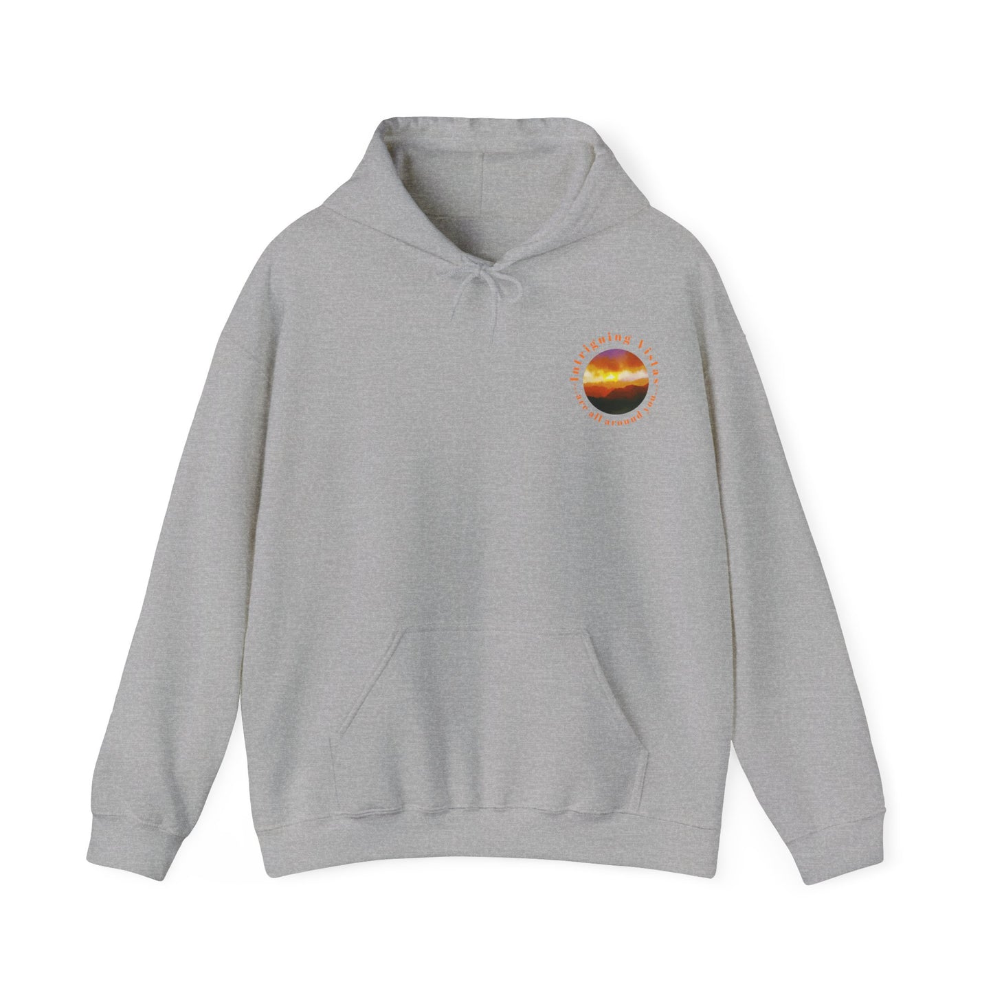 Gildan 18500 Unisex Adult Heavy Blend Crewneck Hooded Sweatshirt from the Sunset Series at Intriguing Vistas