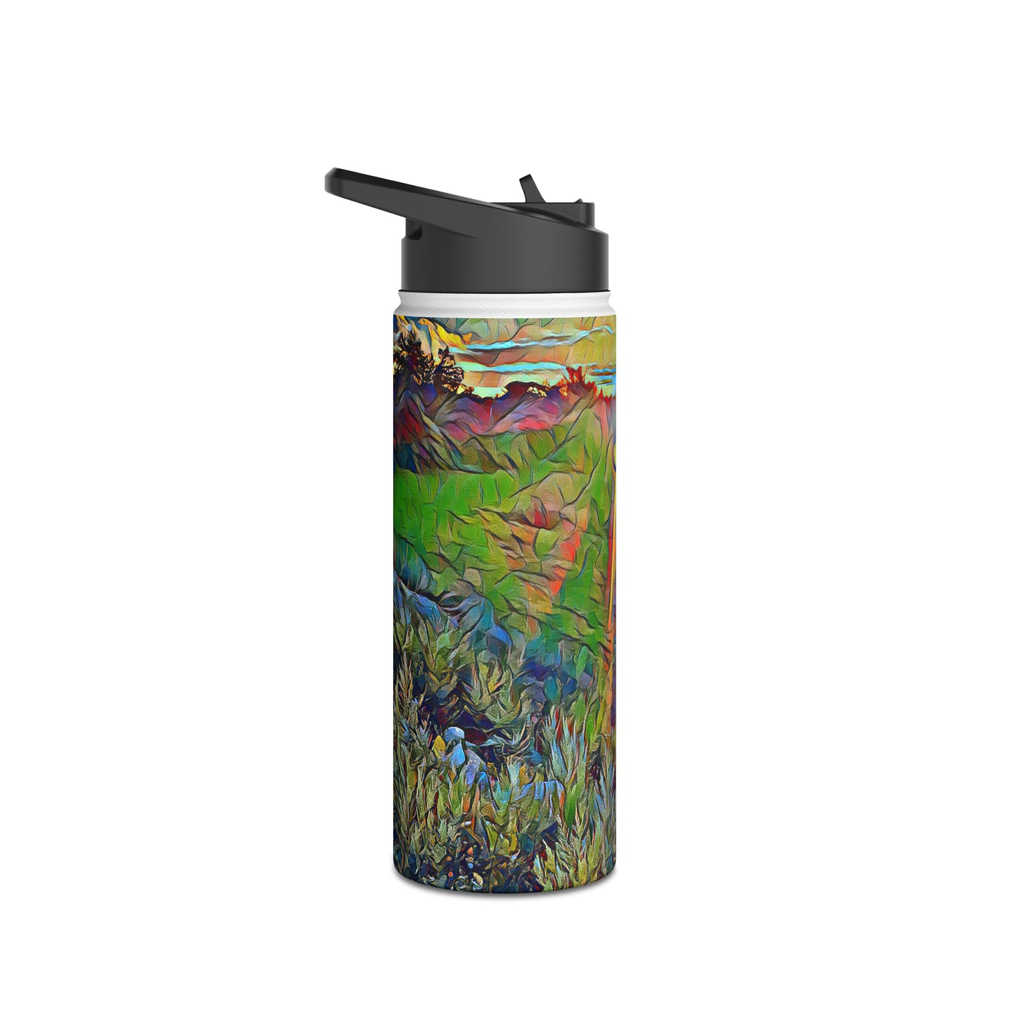 Intriguing Vistas™ Sunset Series Stainless Steel Water Bottle, Standard Lid