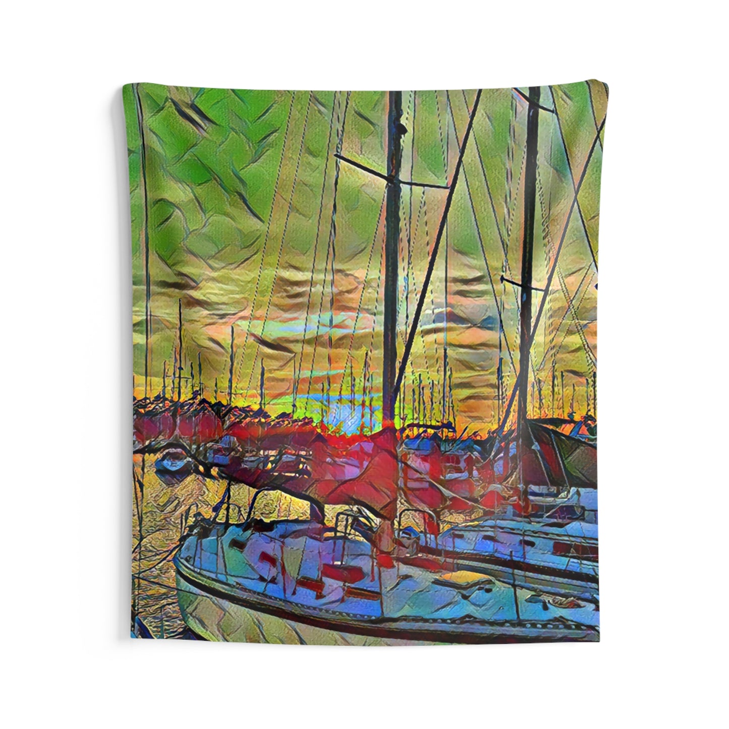 Custom Printed Wall Tapestry Available In Multiple Sizes From The Nautical Series At Intriguing Vistas