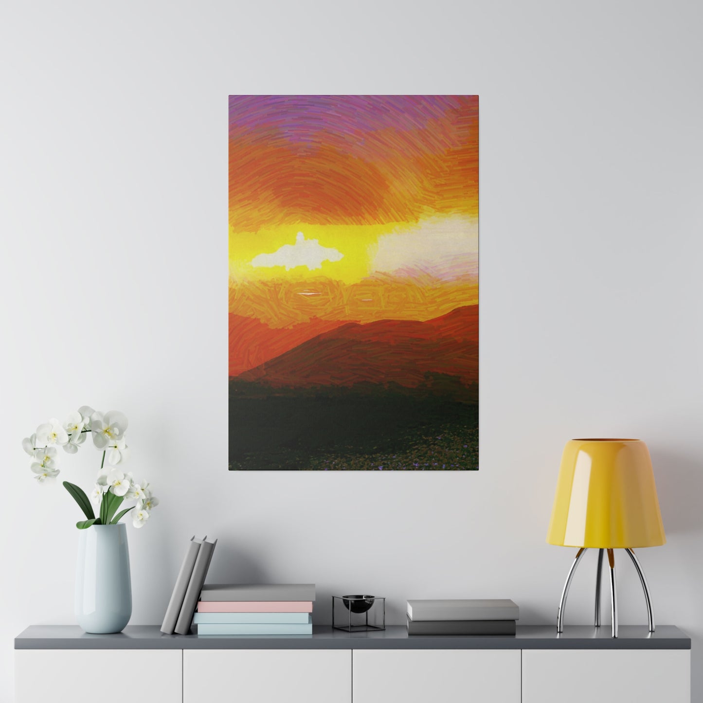 Canvas Art Print in Multiple Portrait Sizes from the Sunset Series at Intriguing Vistas