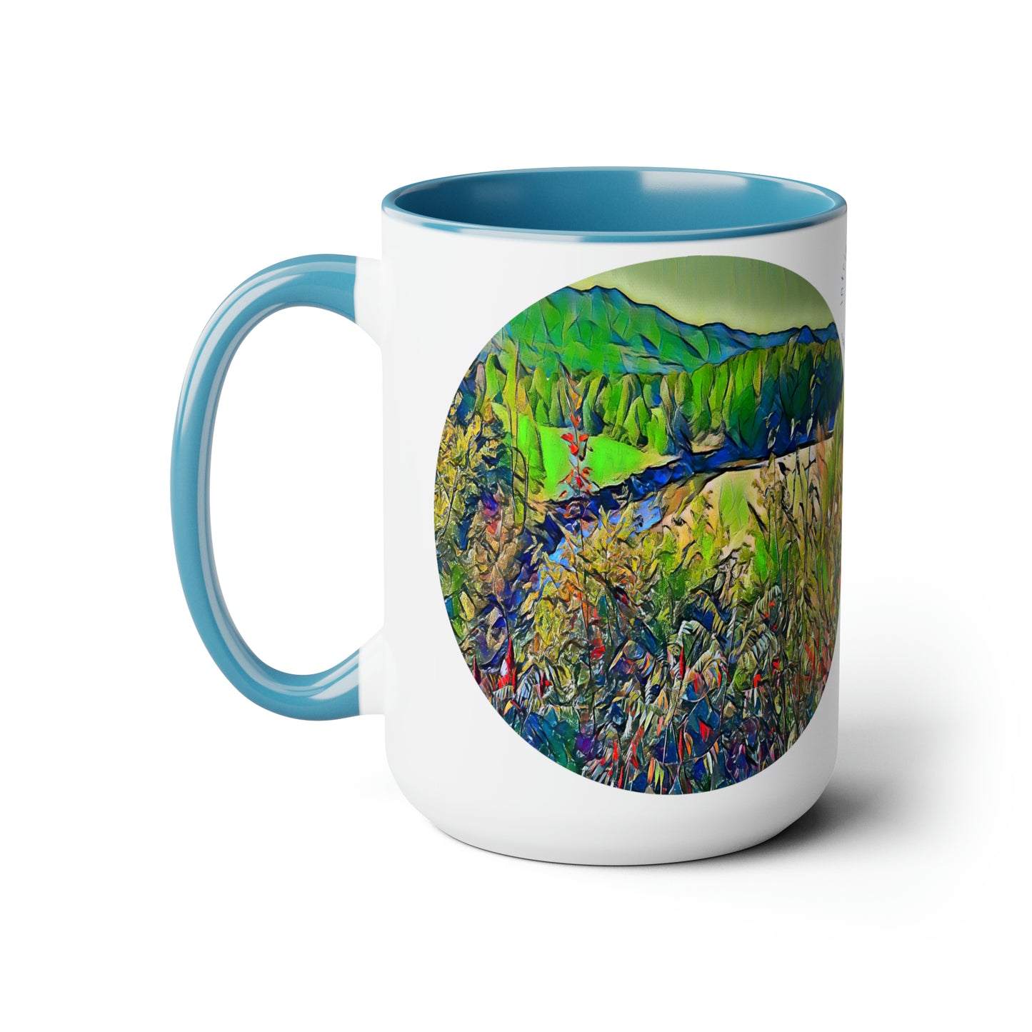 Intriguing Vistas™ Scenery Series Two-Tone Coffee Mugs, 15oz