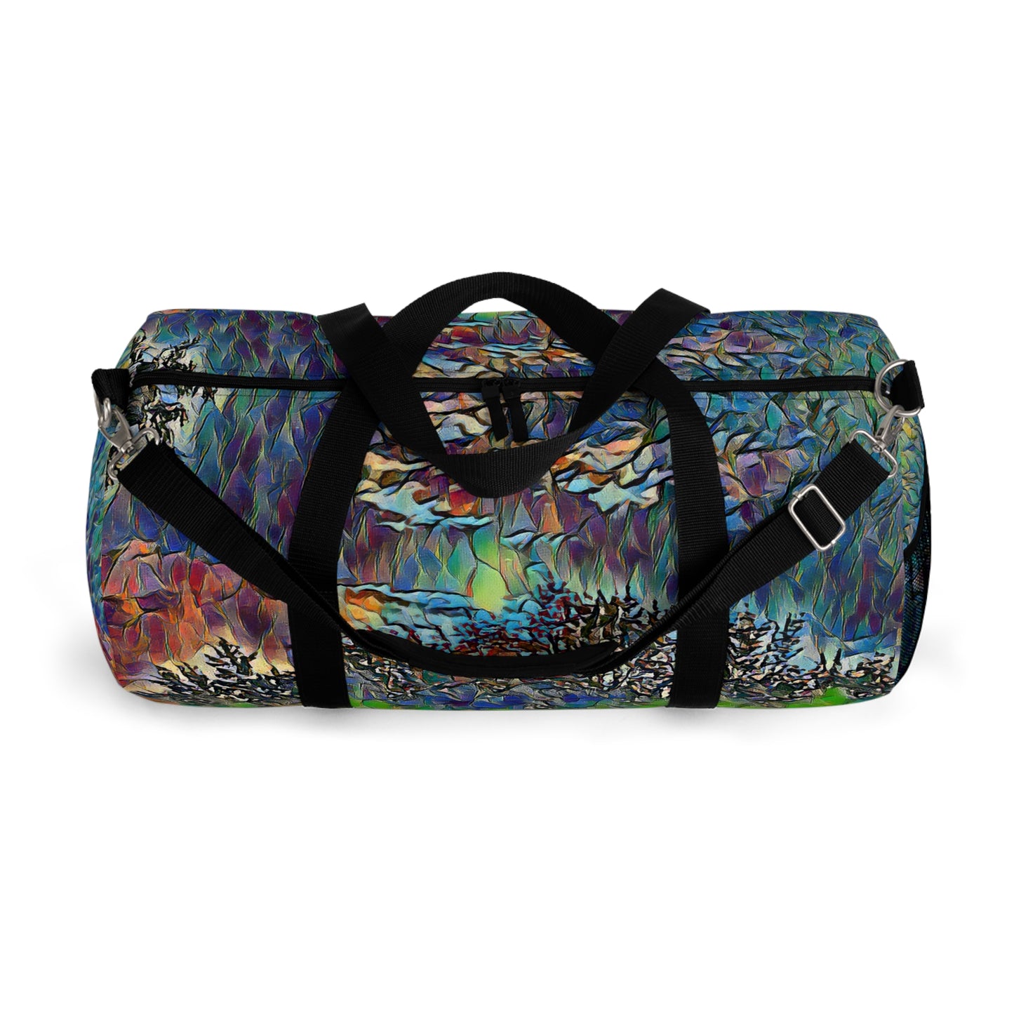 Custom Duffel Bag available in two sizes from the Night Sky Series at Intriguing Vistas