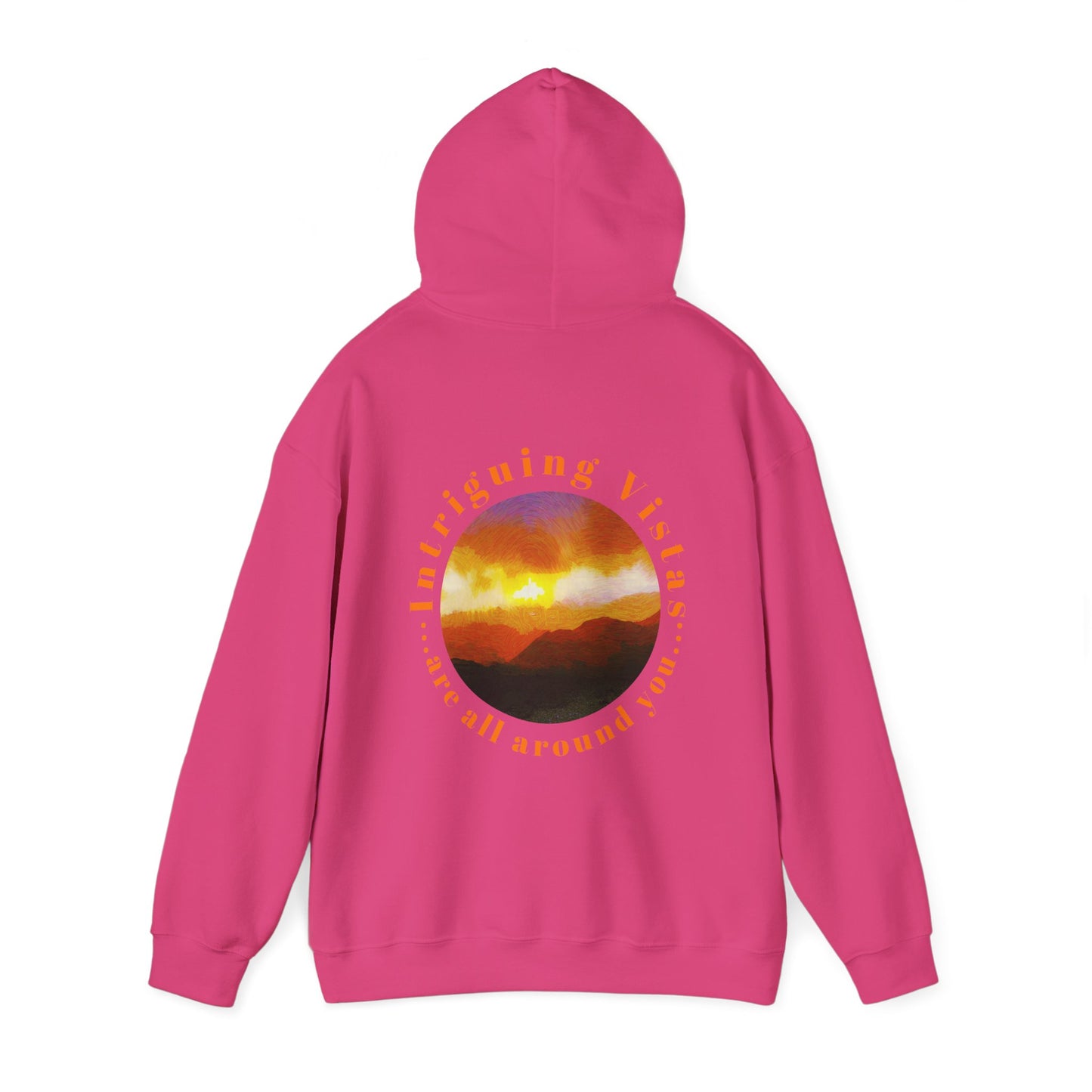 Gildan 18500 Unisex Adult Heavy Blend Crewneck Hooded Sweatshirt from the Sunset Series at Intriguing Vistas