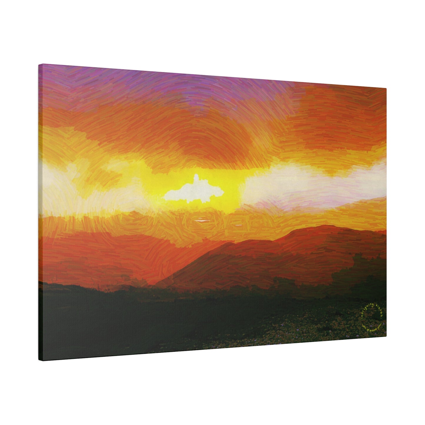 Intriguing Vistas™ Sunset Series Matte Canvas Print in 12 Landscape Sizes!!