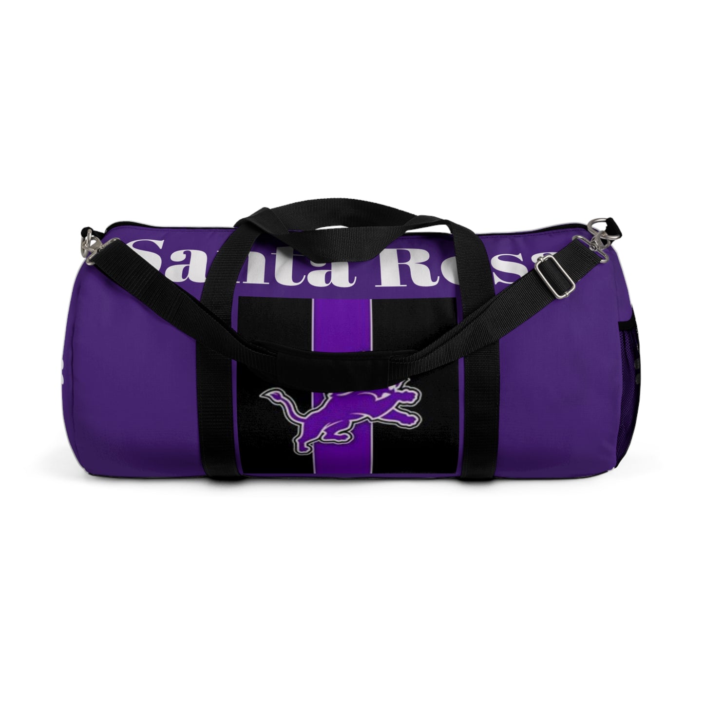 Santa Rosa Duffel Bag Purple w/ Jumping Lion/Zia