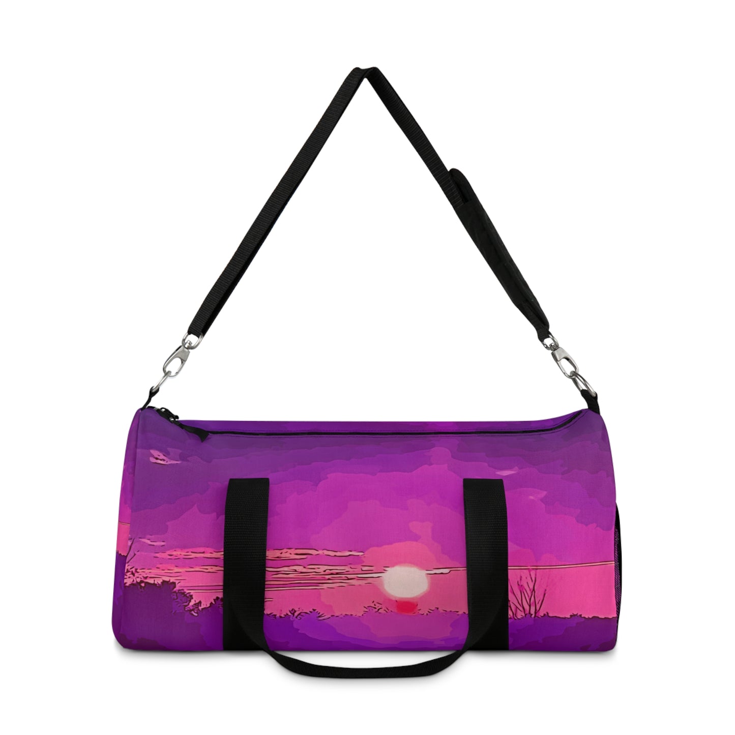 Custom Duffel Bag available in two sizes from the Sunset Series at Intriguing Vistas