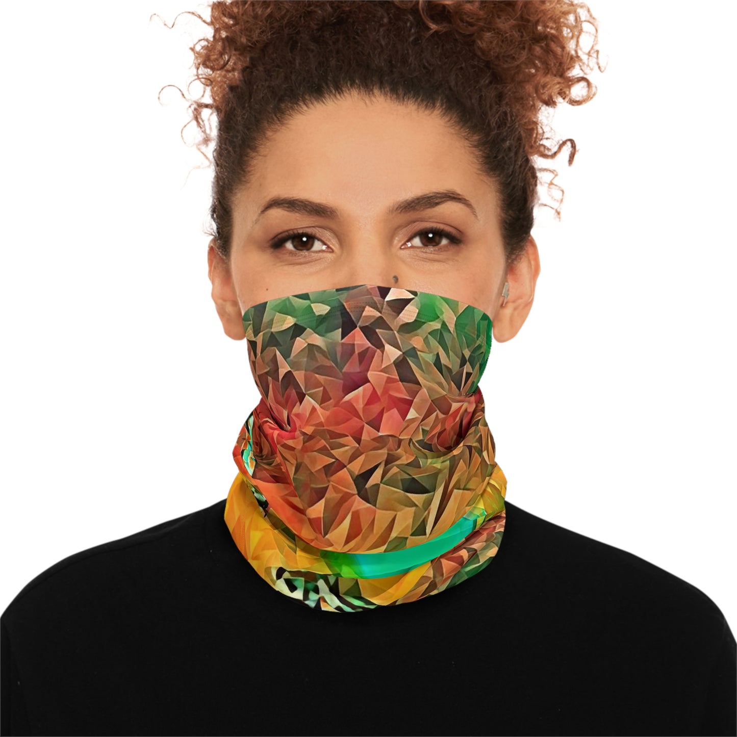 Custom Unisex Adult Winter Neck Gaiter With Drawstring From The Sunset Series At Intriguing Vistas