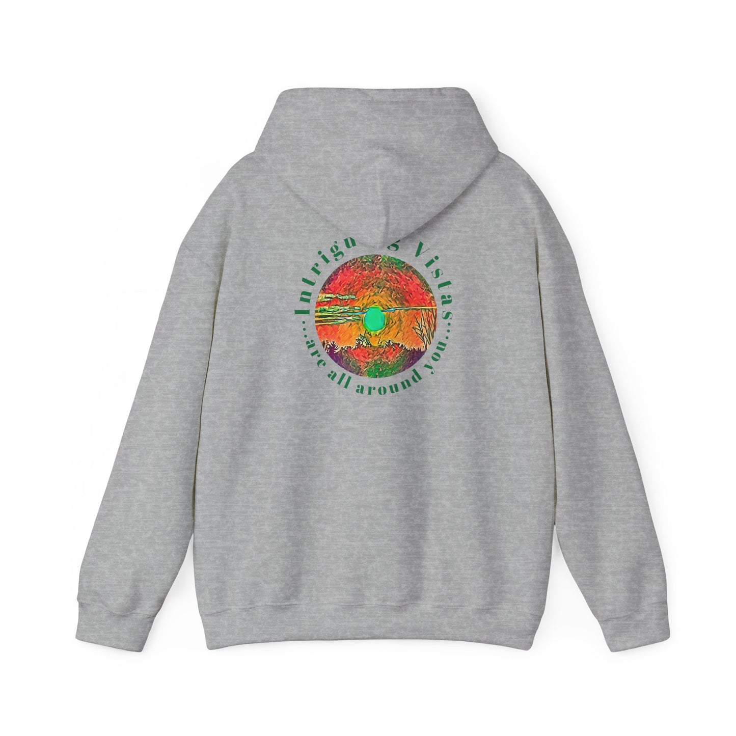 Gildan 18500 Unisex Adult Heavy Blend Crewneck Hooded Sweatshirt from the Sunset Series at Intriguing Vistas