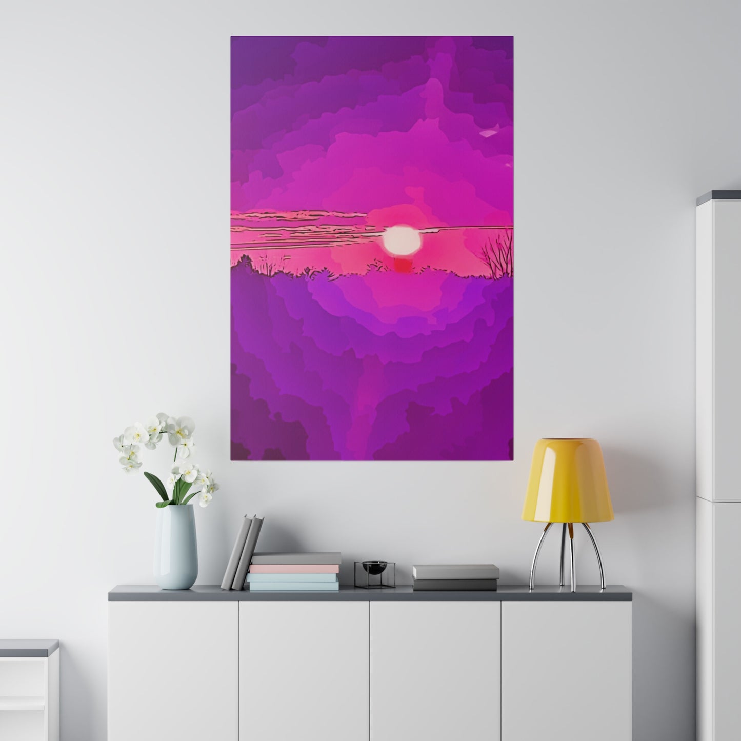 Canvas Print in Multiple Portrait Sizes from the Sunset Series at Intriguing Vistas