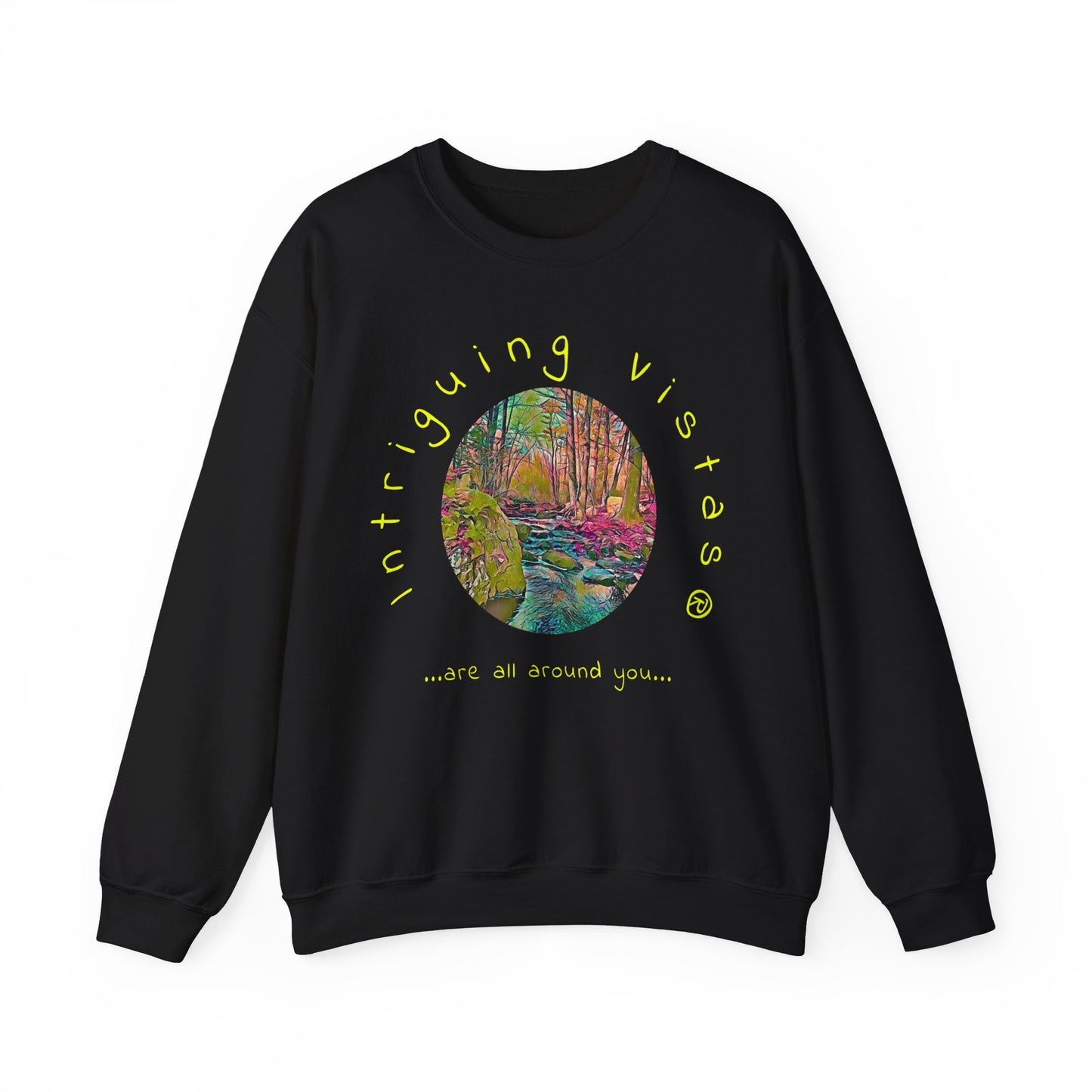 Intriguing Vistas™ Scenery Series Unisex Heavy Blend™ Crewneck Sweatshirt in 7 colors!