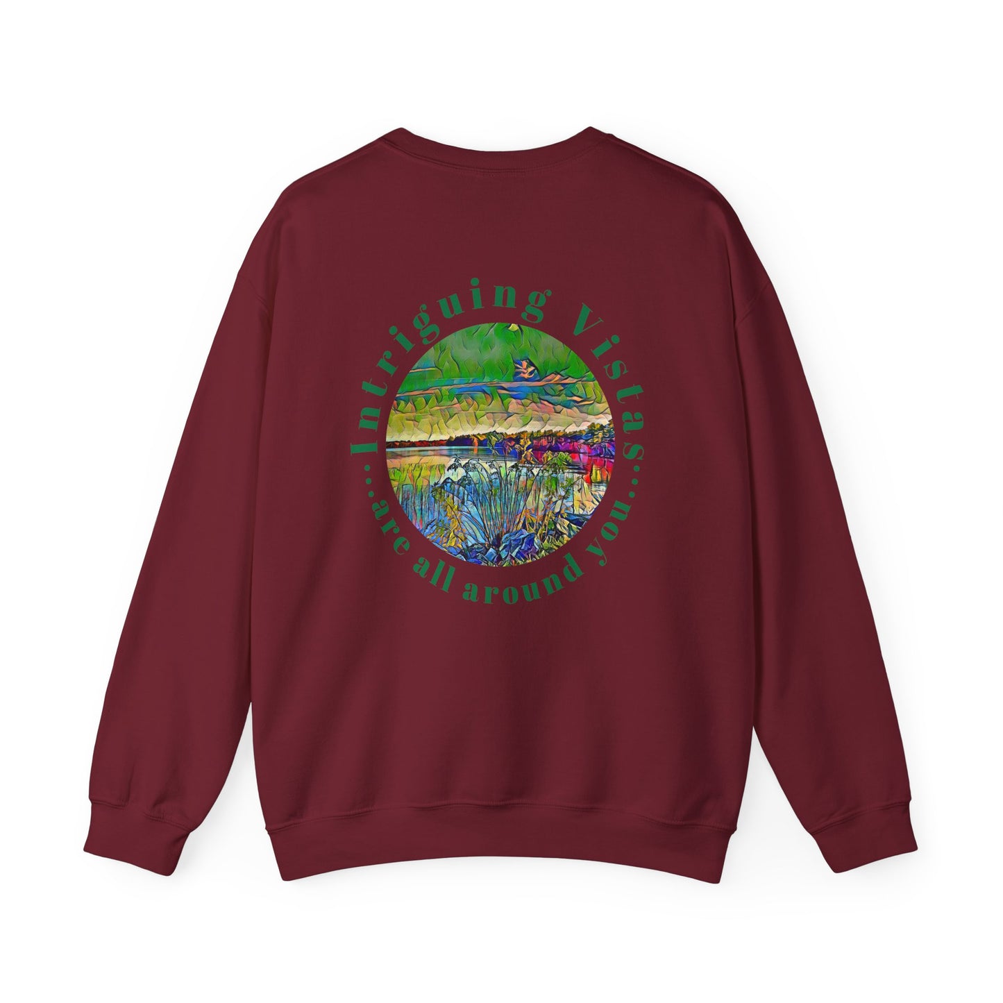 Gildan 18000 Unisex Adult Heavy Blend Crewneck Sweatshirt Available in Multiple Colors from the Scenery Series at Intriguing Vistas