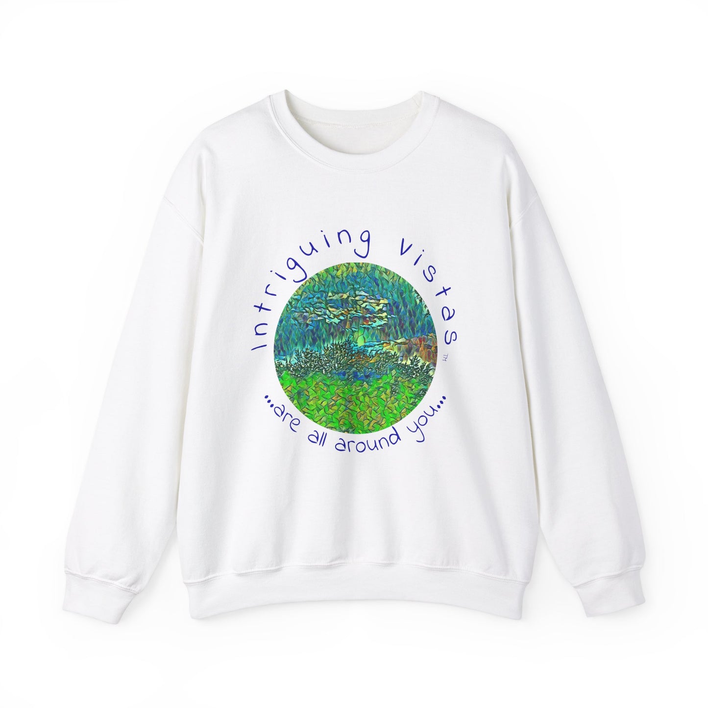 Gildan 18000 Unisex Adult Heavy Blend Crewneck Sweatshirt from the Night Sky Series at Intriguing Vistas