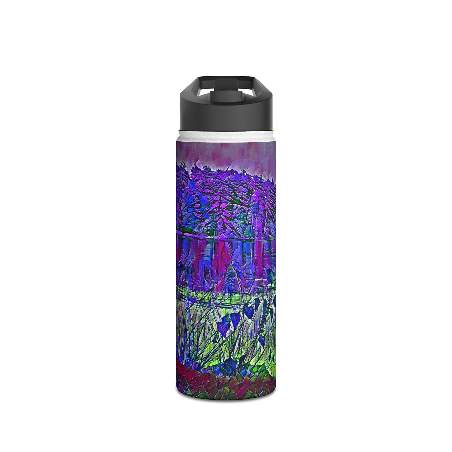 Intriguing Vistas™ Series Stainless Steel Water Bottle, Standard Lid