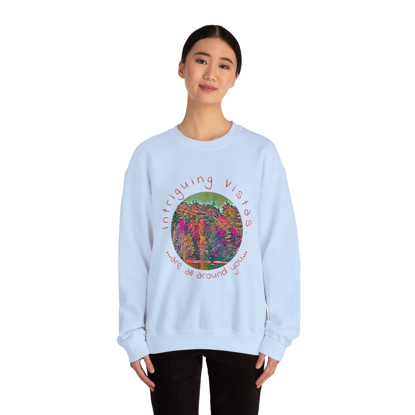 Gildan 18000 Unisex Adult Heavy Blend Crewneck Sweatshirt from the Scenery Series at Intriguing Vistas