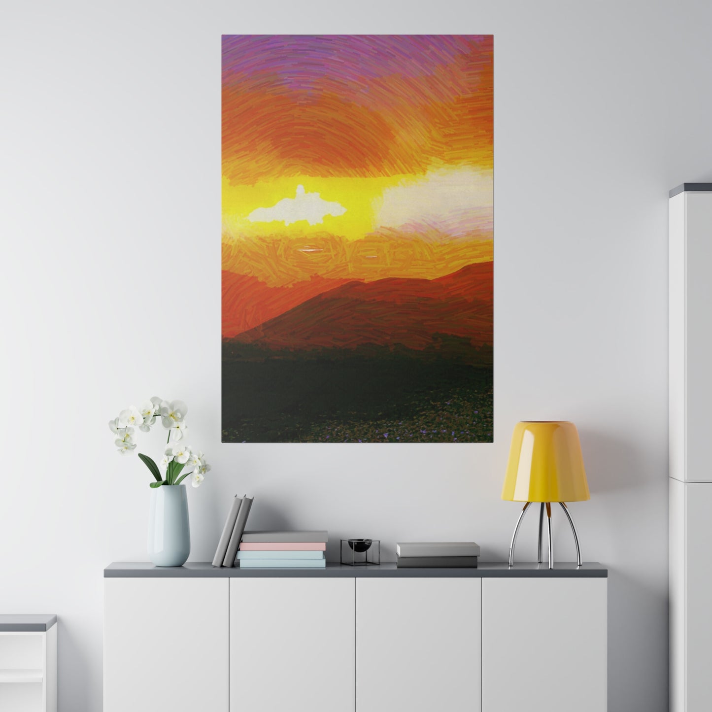 Canvas Art Print in Multiple Portrait Sizes from the Sunset Series at Intriguing Vistas