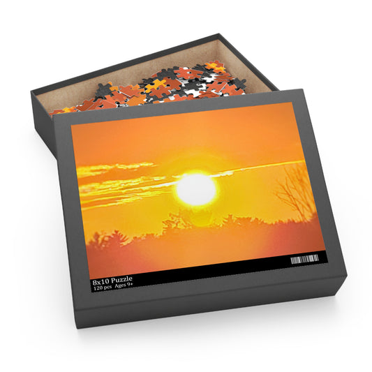 Custom Jigsaw Puzzle Available in Three Sizes from the Sunset Series at Intriguing Vistas