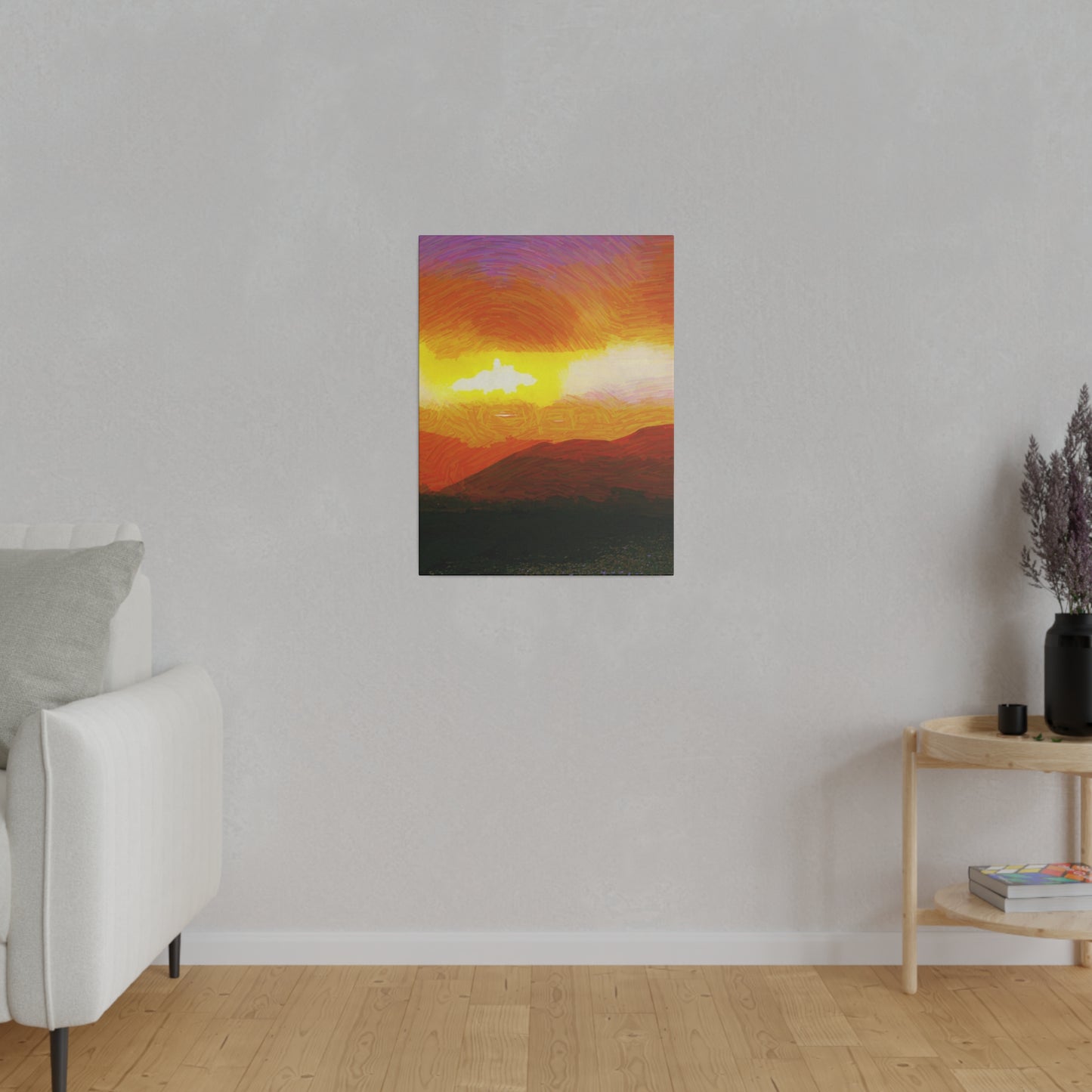 Canvas Art Print in Multiple Portrait Sizes from the Sunset Series at Intriguing Vistas