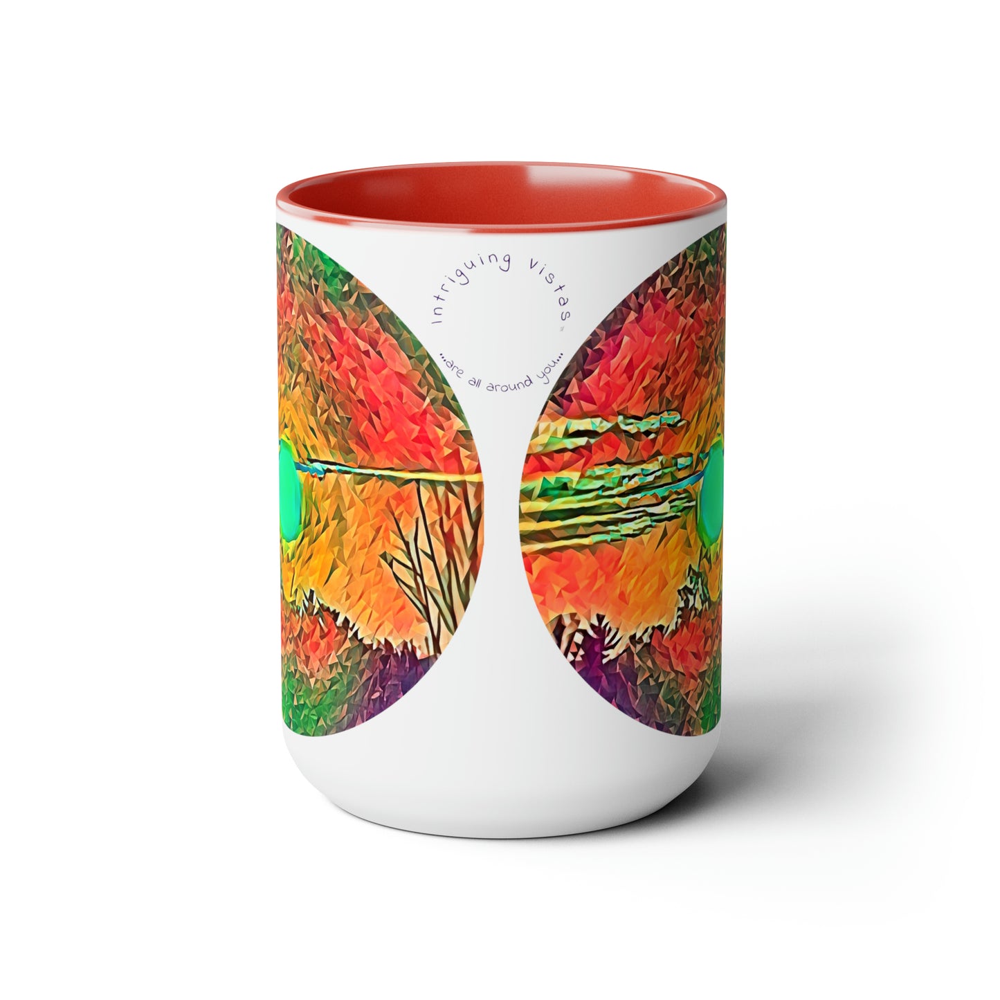 Intriguing Vistas™ Sunset Series Two-Tone Coffee Mugs, 15oz