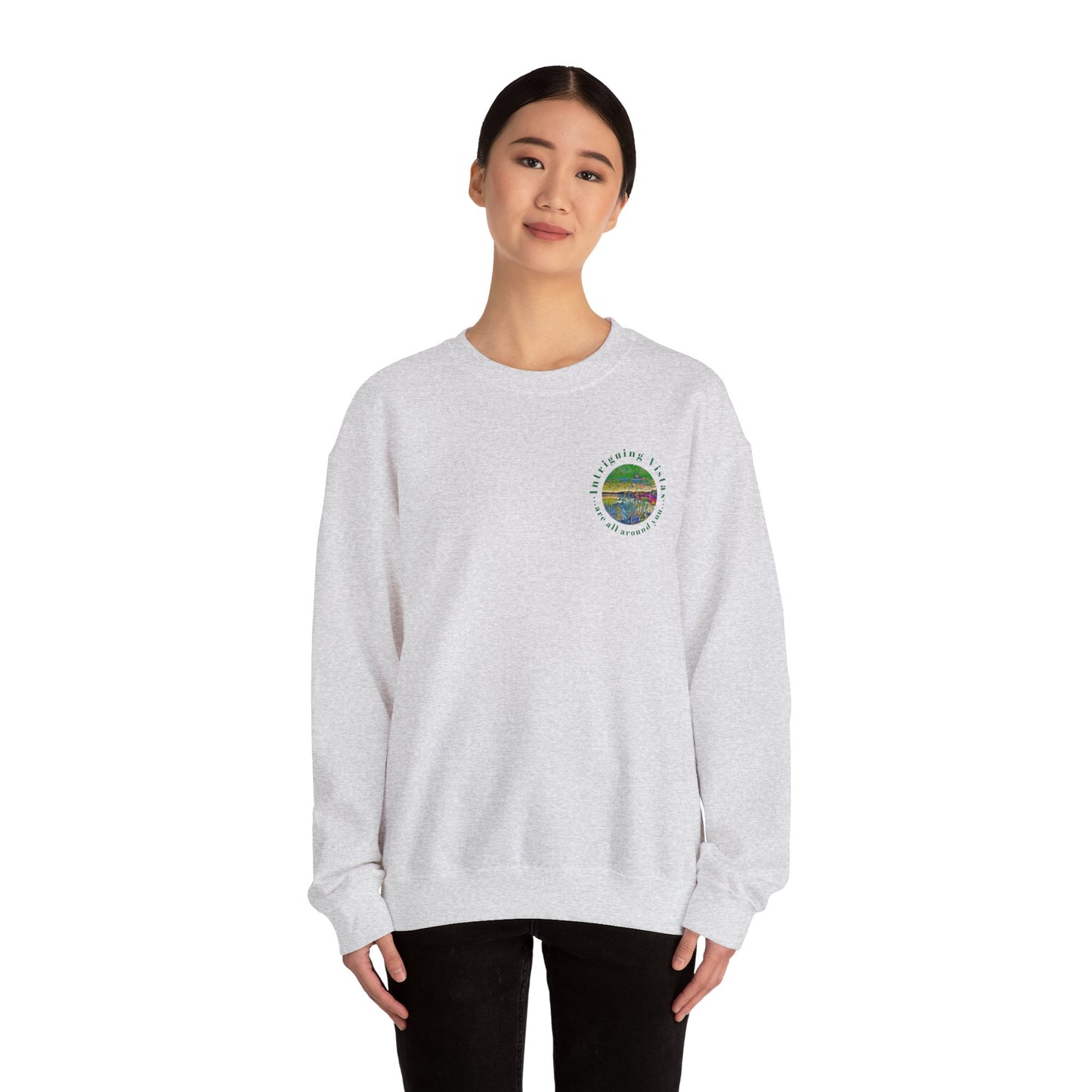 Gildan 18000 Unisex Adult Heavy Blend Crewneck Sweatshirt Available in Multiple Colors from the Scenery Series at Intriguing Vistas