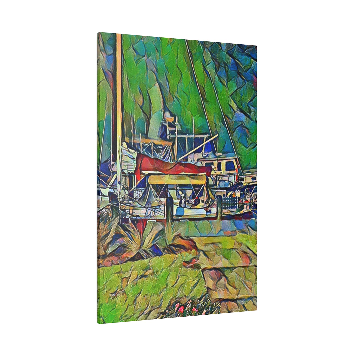 Intriguing Vistas™ Nautical Series Matte Canvas Print in 12 Portrait Sizes!!