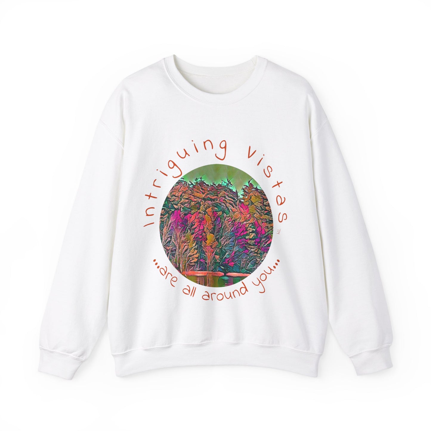 Intriguing Vistas™ Scenery Series Unisex Heavy Blend™ Crewneck Sweatshirt in 7 colors!