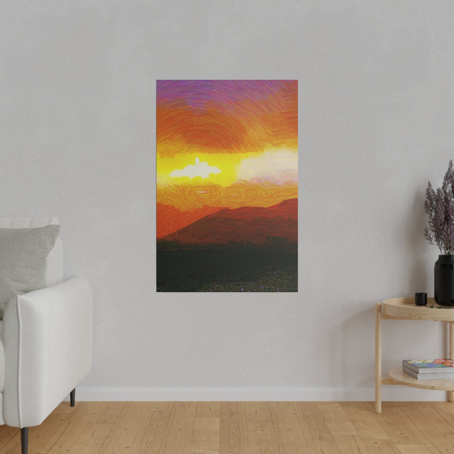 Canvas Art Print in Multiple Portrait Sizes from the Sunset Series at Intriguing Vistas