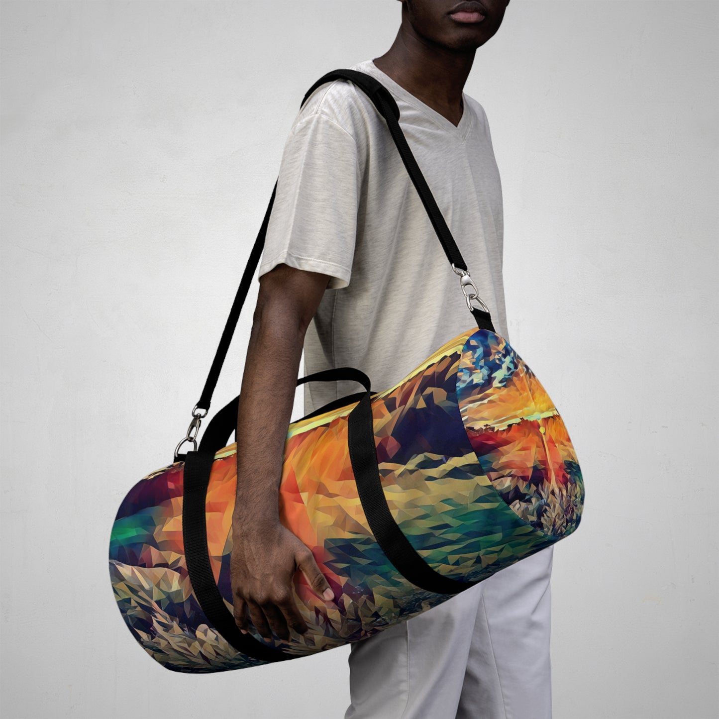 Custom Duffel Bag available in two sizes from the Sunset Series at Intriguing Vistas