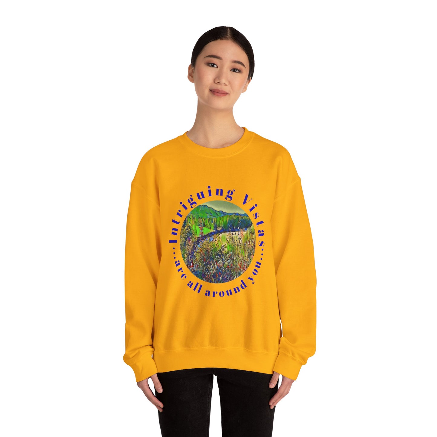 Gildan 18000 Unisex Adult Heavy Blend Crewneck Sweatshirt Available in Multiple Colors from the Scenery Series at Intriguing Vistas