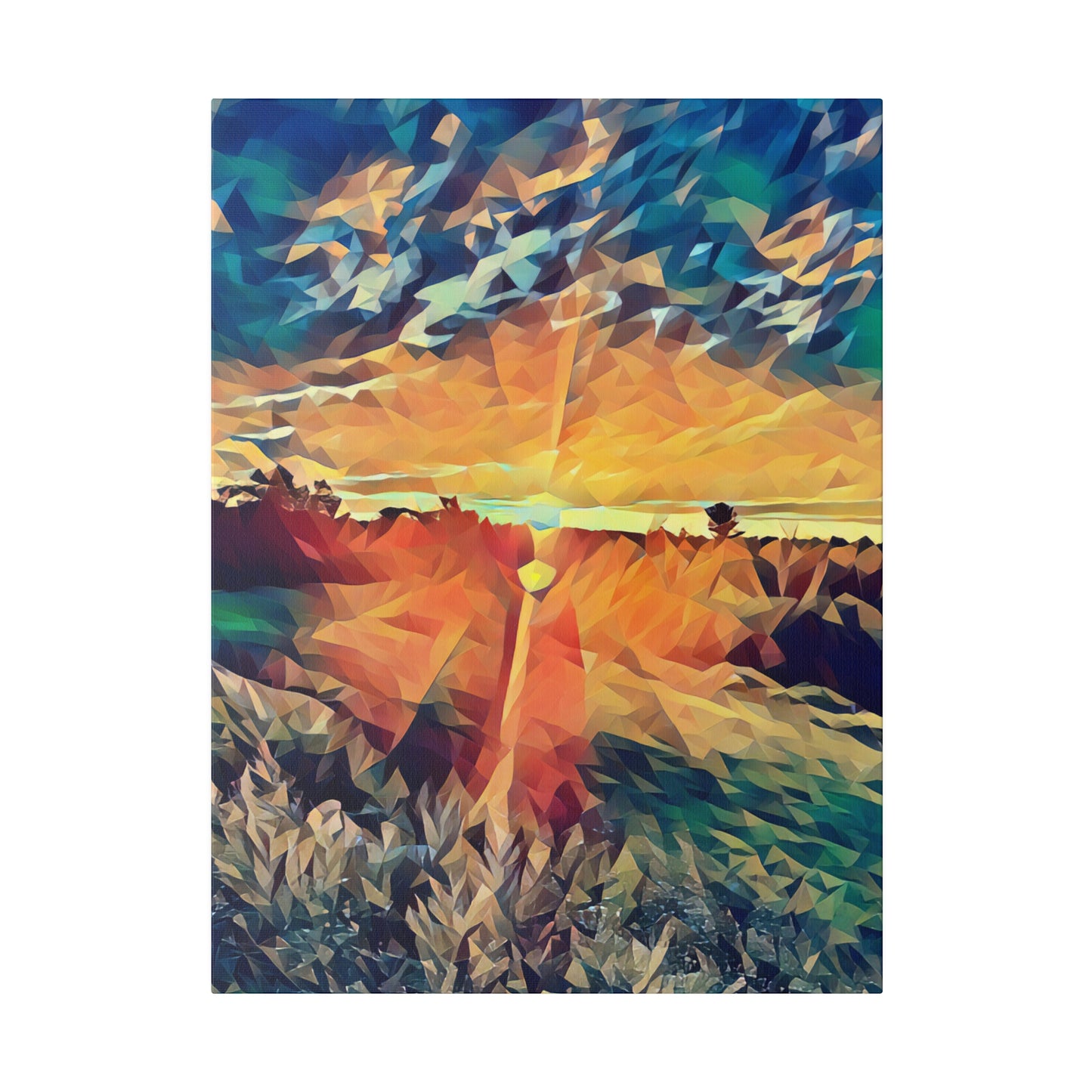 Canvas Print in Multiple Portrait Sizes from the Sunset Series at Intriguing Vistas