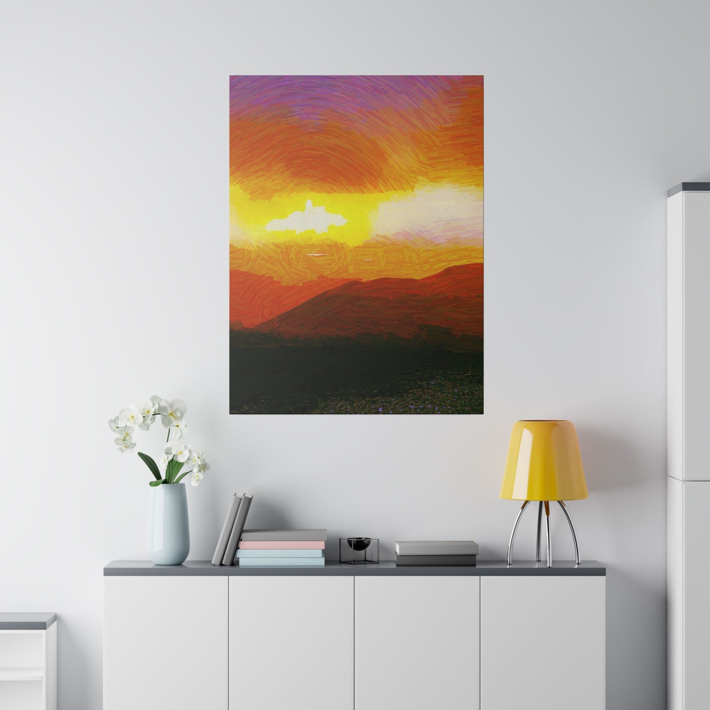 Canvas Art Print in Multiple Portrait Sizes from the Sunset Series at Intriguing Vistas