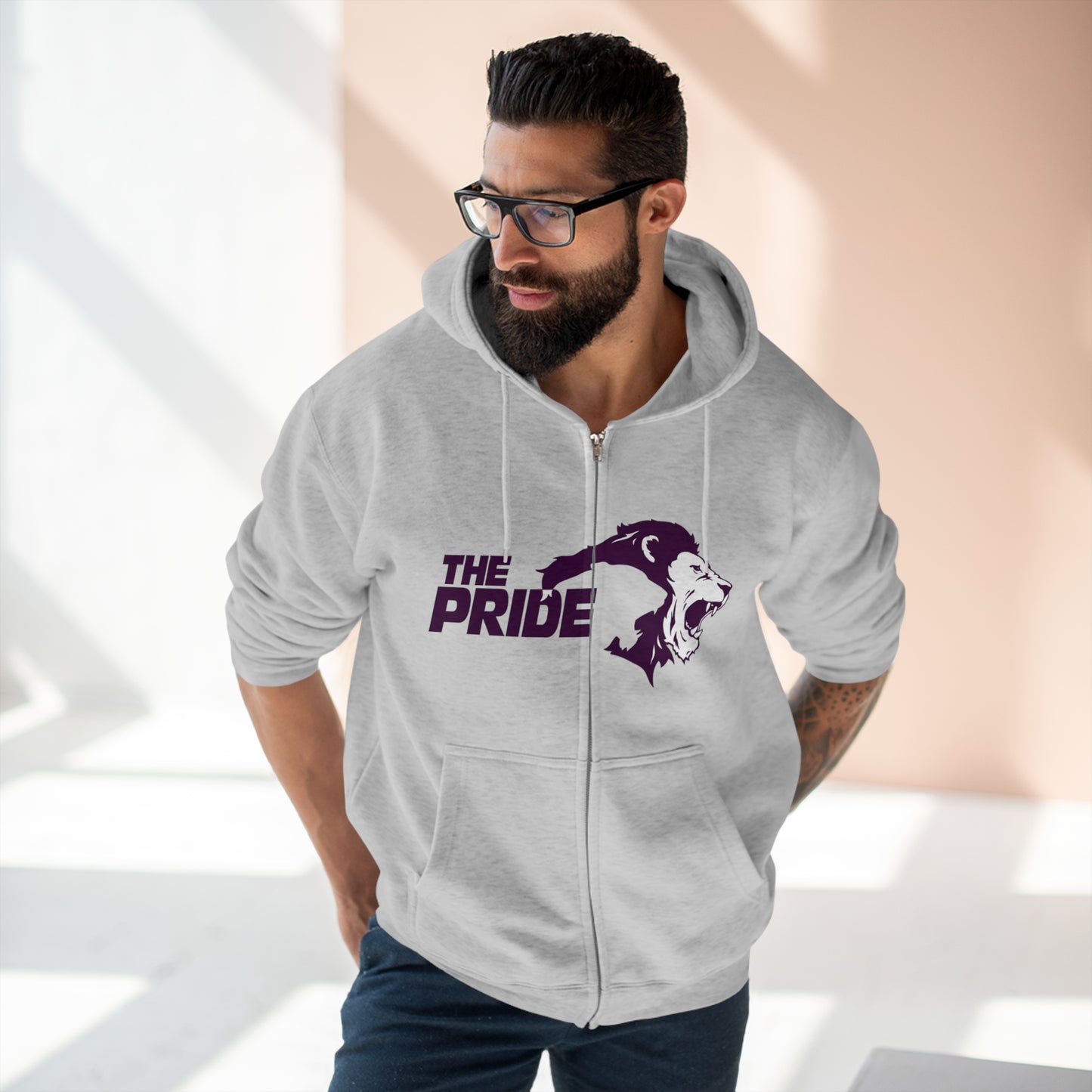 Santa Rosa Unisex Zip Hoodie Back Logo