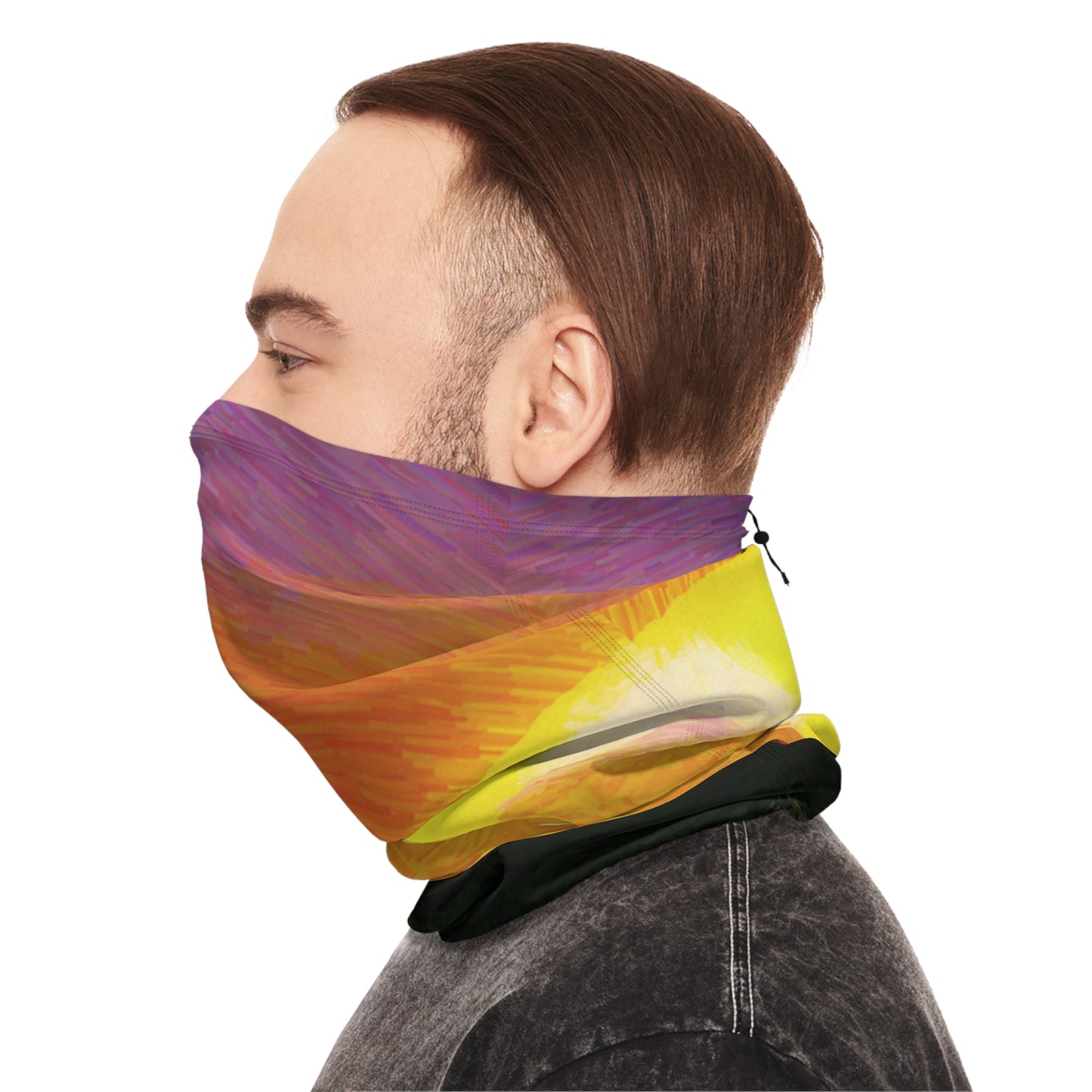 Custom Unisex Adult Winter Neck Gaiter With Drawstring From The Sunset Series At Intriguing Vistas