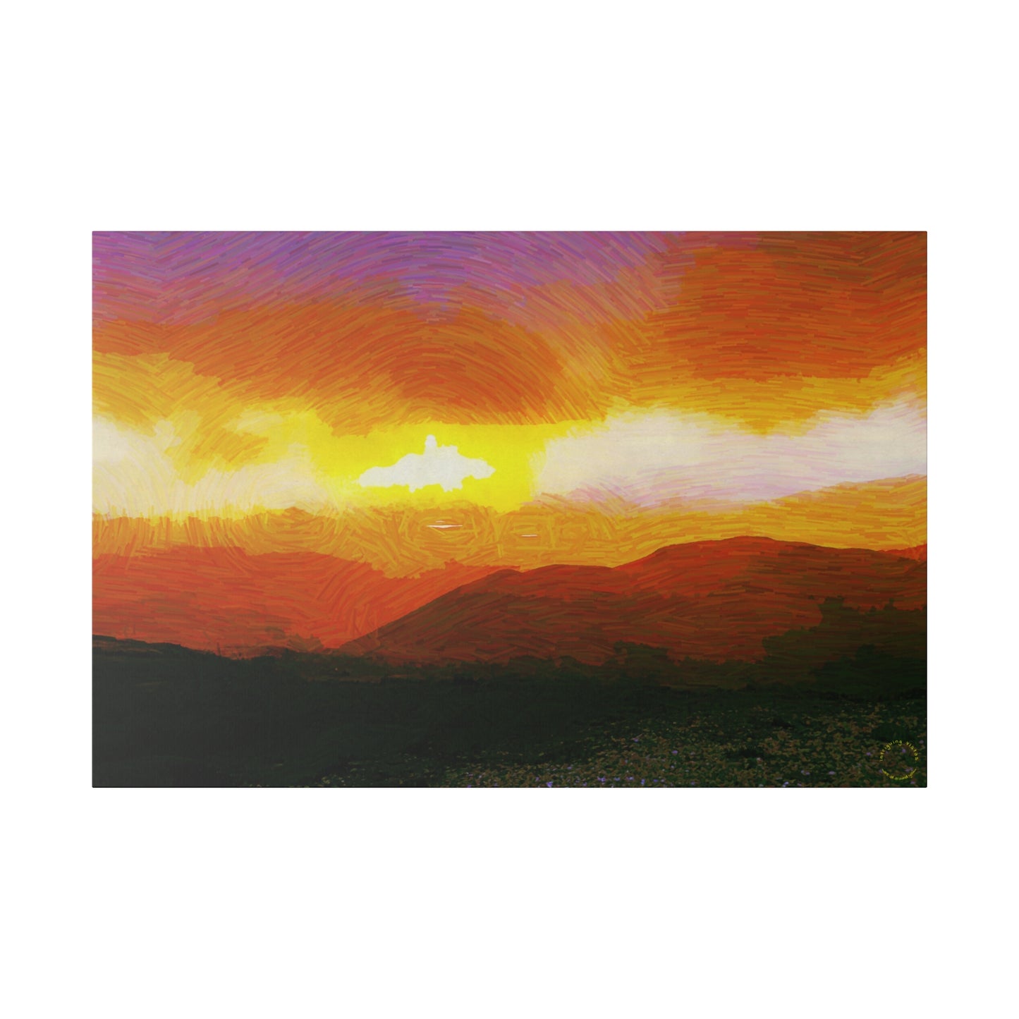 Intriguing Vistas™ Sunset Series Matte Canvas Print in 12 Landscape Sizes!!