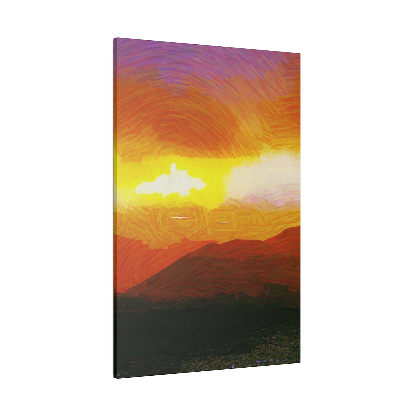 Canvas Art Print in Multiple Portrait Sizes from the Sunset Series at Intriguing Vistas