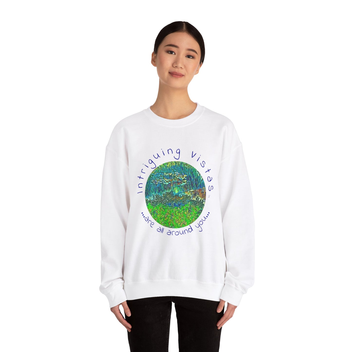 Gildan 18000 Unisex Adult Heavy Blend Crewneck Sweatshirt from the Night Sky Series at Intriguing Vistas