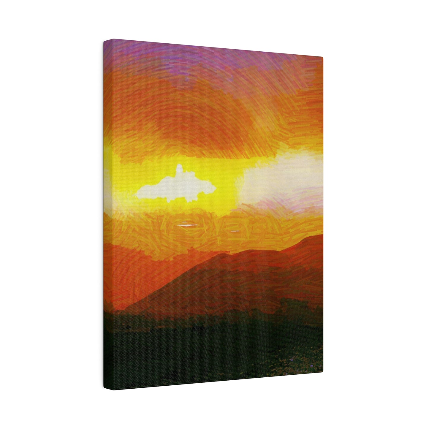 Canvas Art Print in Multiple Portrait Sizes from the Sunset Series at Intriguing Vistas