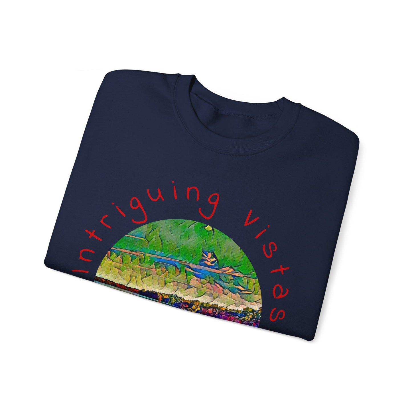 Intriguing Vistas™ Scenery Series Unisex Heavy Blend™ Crewneck Sweatshirt in 7 colors!