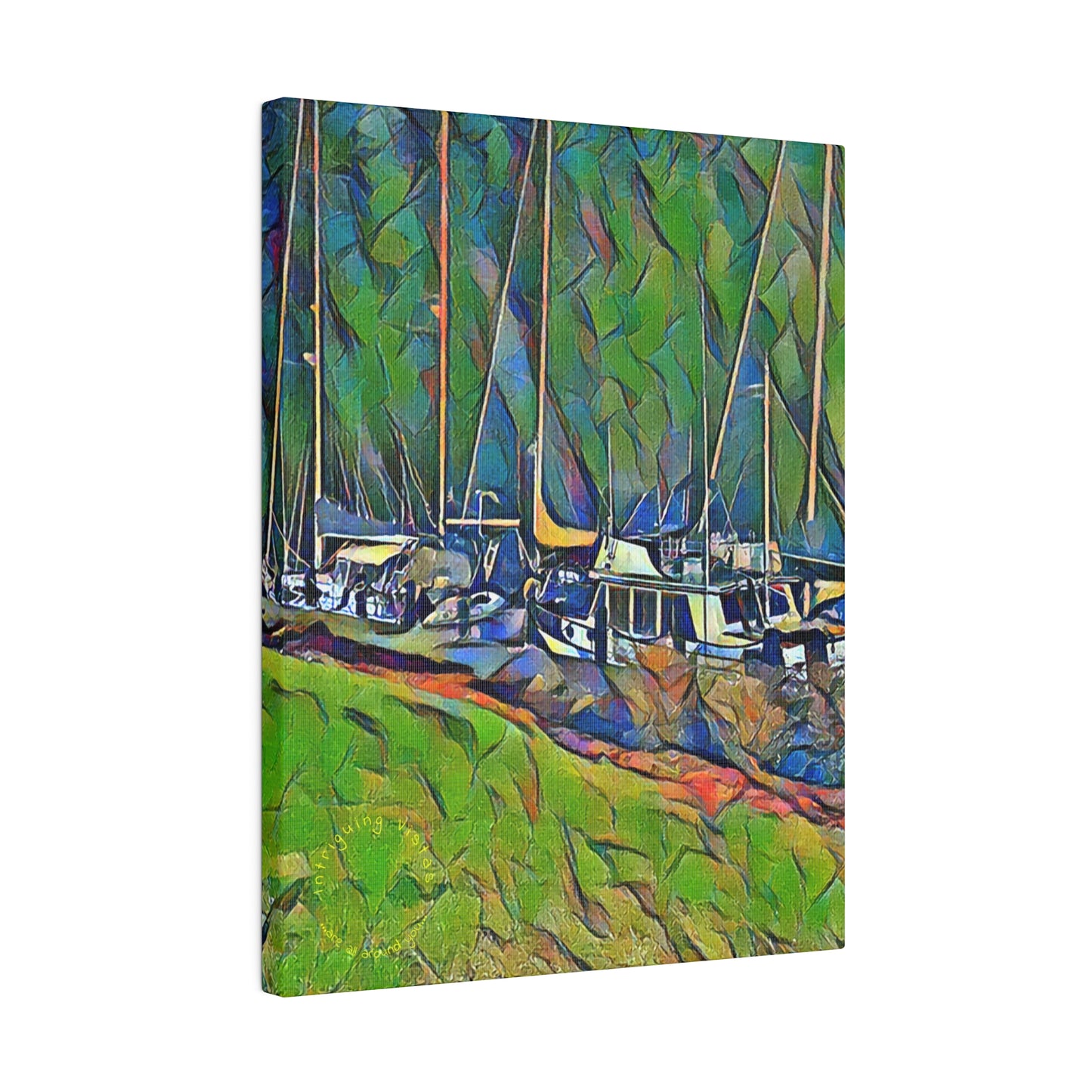 Intriguing Vistas™ Nautical Series Matte Canvas Print in 12 Portrait Sizes!!