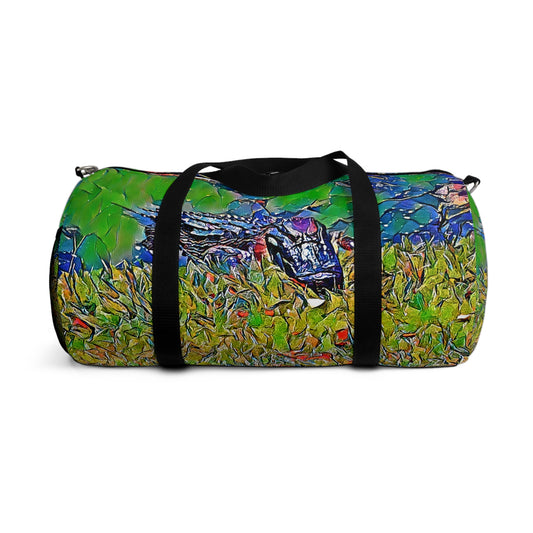 Custom Duffel Bag available in two sizes from the Wildlife Series at Intriguing Vistas